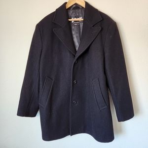 Men's Schott N.Y.C. Black Single Breasted Pea Coat Size L